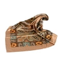 thumbnail image 2 of Soumake Big Cashew Flower Print Hair Scarf Sun Protection Imitation Silk Square Smooth Retro Neckerchief Scarf For Outdoor Fashion, 2 of 8