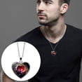 thumbnail image 4 of DPTALR Solar System Galaxy Double Sided Necklace Universe Heart Pendant Necklace, 4 of 5