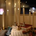 thumbnail image 3 of New 3D Flame Technology Window Candles, Ivory 10 inch LED Flameless Flickering Battery Candles with Remote/Timer Function(Warm White Light) - Set of 10, 3 of 7