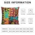 thumbnail image 5 of Orinice  Decorative Throw Pillow Case Cushion Cover Colorful Plumeria Exotic Tiki Pattern Abstract Ethnic Fish Flower Hawaiian  Cases Square Pillowcases Covers Two Sides Print White, 5 of 5