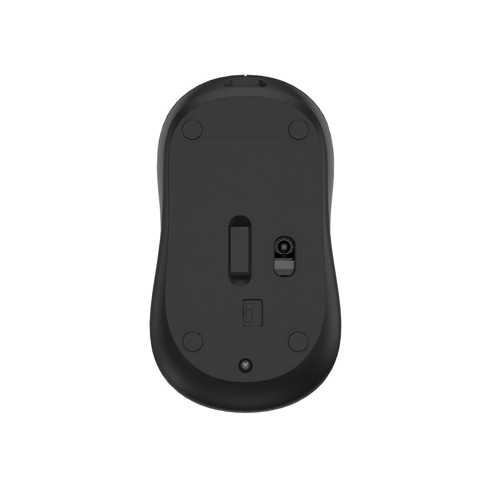 Auusda Wireless Mouse with USB Mini Receiver - Swift, Ambidextrous, 2.4GHz, Black