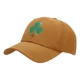 thumbnail image 1 of GDREDA Beach Hats Three Leaves Pattern Baseball Cap Tongue Outdoor Sun Hat，Brown, 1 of 4