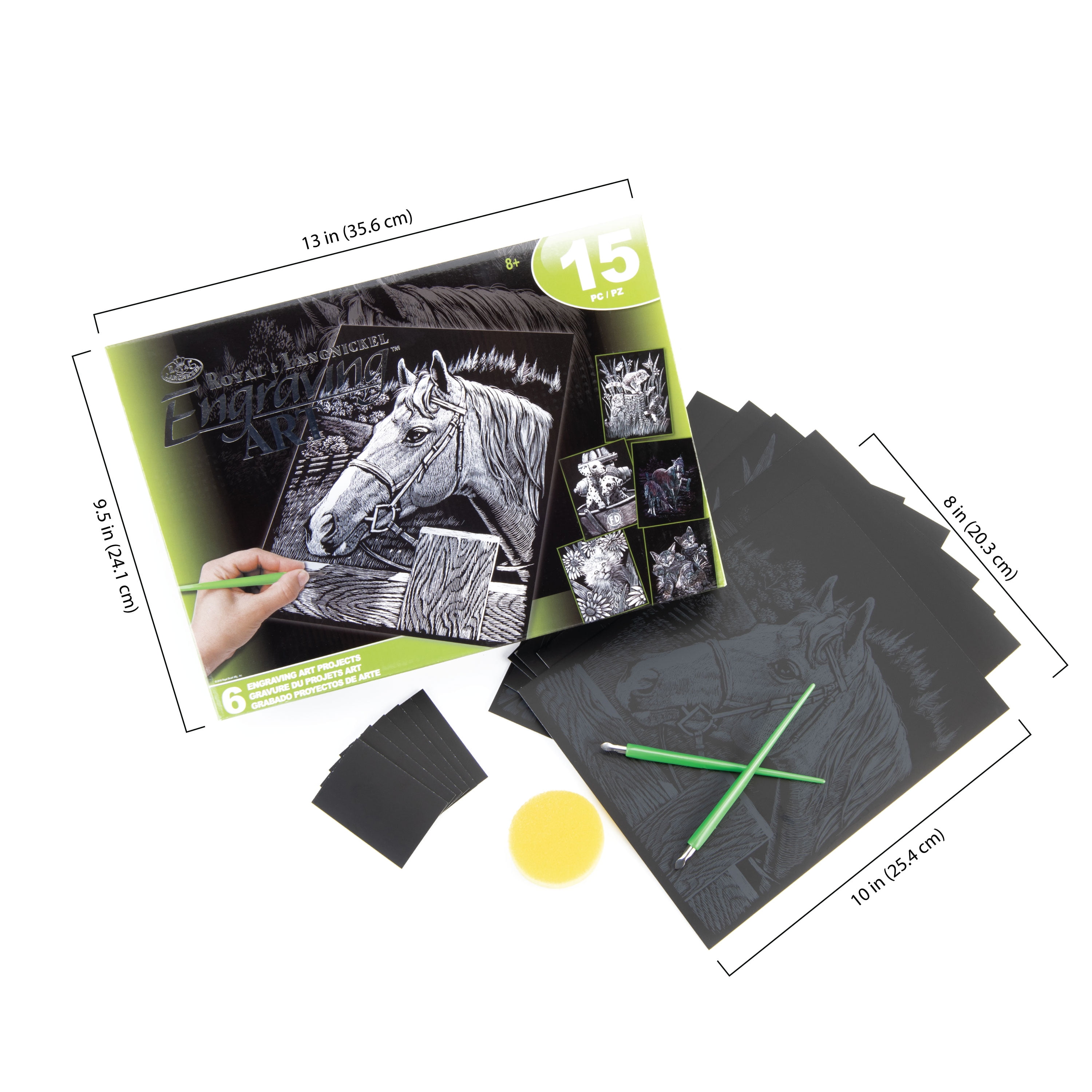 Royal & Langnickel(R) Holographic Foil Engraving Kit 5X7-Bamboo Panda