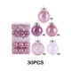thumbnail image 3 of Toystoory 30 unids/set bolas de Navidad ingredientes seguros textura de alta gama adornos reutilizables para árbol de Navidad Kits de decoración para fiestas Rosa, 3 of 6