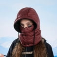 thumbnail image 2 of successthop Ski Mask Balaclava Women 3 in 1 Earflaps Cycling Hood Face Mask Tie Drawstring Full Coverage Ski Wear Scarf, 2 of 2