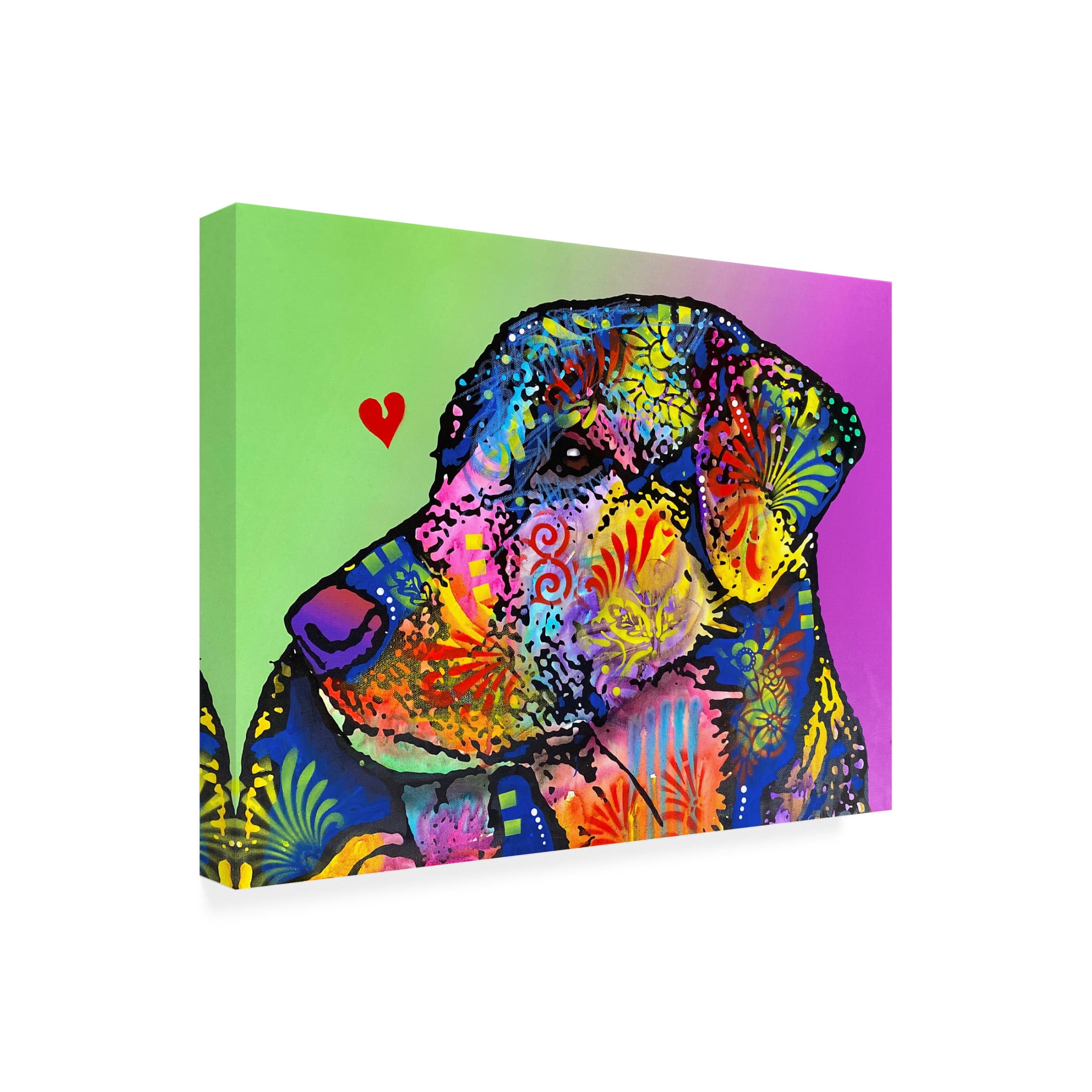 Canvas Wall Art - Dean Russo- Exclusive 'Self Portrait' Wall Art for Living Room, Bedroom, or Office Décor by Trademark Fine Art - 47 x 35 Inches