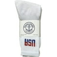 thumbnail image 2 of SOCKS'NBULK 60 Pairs Wholesale Bulk Sport Cotton Mens Crew, Ankle, Tube Socks, Size 10-13 (Usa Mens White Crew), 2 of 6