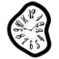 thumbnail image 1 of Reloj de pared decorativo sin , fácil de leer, ligero, irregular, decorativo para hogar, granja, escuela, estudio, sala de estar., 1 of 9