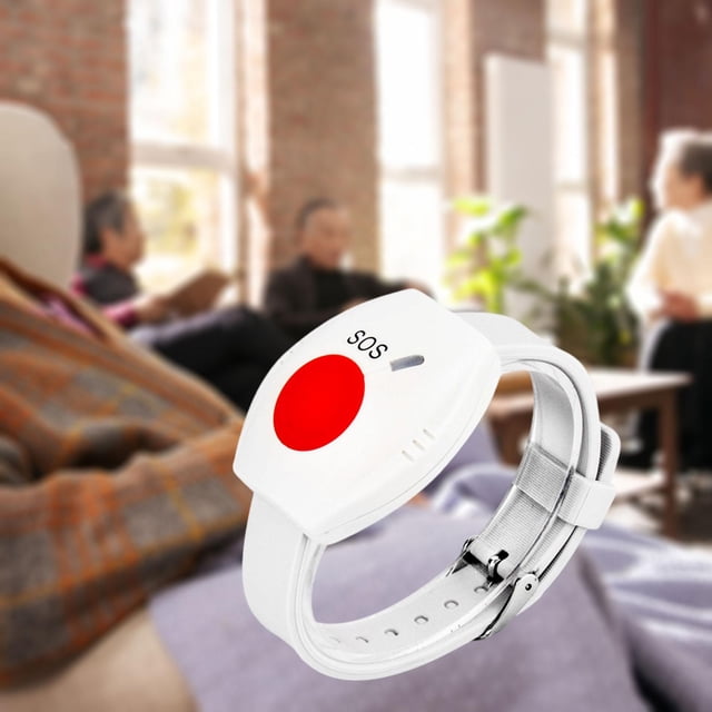 Alarma de botón de emergencia, sistema de llamada de reloj buscapersonas inalámbrico, portátil, duradero, alarma de pánico personal