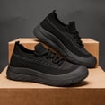 thumbnail image 7 of EKVAHL Women's Sneakers Knit Round Toe Chunky Heel Tennis Shoes Lace Up Breathable Walking Shoes Lightweight Non Slip Casual Daily Footwear, 7 of 7