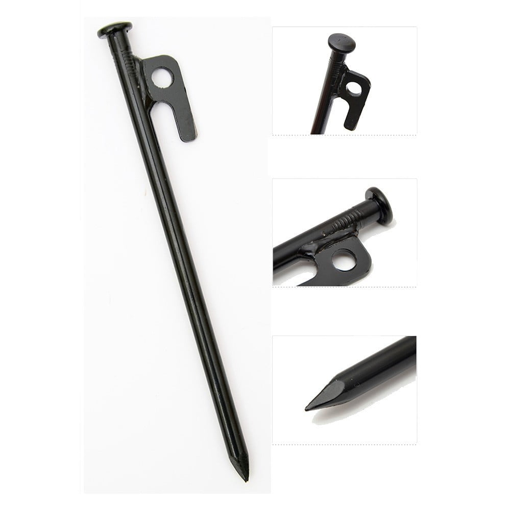 Piquets De Tente De Plage En Acier Stable, 20/25/30/40cm, Clou D'auvent Extérieur Pour Tente De Camping Fixe, Anti-vent, Clou De Plage/tente