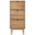 thumbnail image 5 of vidaXL Shoe Cabinet Wooden Storage Shoe Rack with Drawers OTTA Solid Wood Pine, 5 of 7