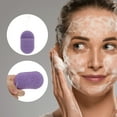 thumbnail image 2 of Unique Bargains 1 Pc Compressed Facial Sponge Glove Type Reusable Cleansing Puff Purple, 2 of 5