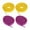 2Pairs Purple+Yellow, variant on 2 Pairs Nylon Shoelaces for Roller Skate Shoe Laces, Sneakers Shoe Strings for Adults Kids Skating Boots DIY Parts 2Pairs Yellow