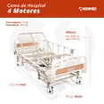thumbnail image 4 of Cama Hospitalaria Eléctrica Magnimed 5 Posiciones 4 Motores Soporta hasta 175 kg Barandales abatibles, 4 of 9