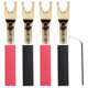 thumbnail image 2 of 4PCS Pure Copper Y Spade Connector Plug,Fork Connectors Plug,Loudspeaker Cable Connector Plug, 2 of 5