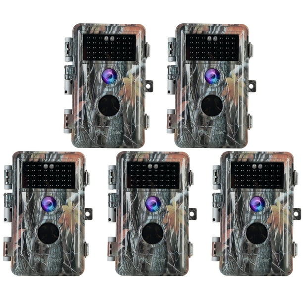 5Pack 20MP 1080P H.264 Video Trail Hunting Deer & Wildlife Game