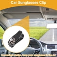 thumbnail image 2 of Clip para gafas de sol en el parasol del coche Unique Bargains, soporte universal de plástico negro 6.5x3cm 1 Pcs, 2 of 7