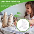 thumbnail image 5 of Foam Tree Cones for DIY Crafts, White Polystyrene Art Supplies (4.5 x 13.5 In, 4 Pack), 5 of 5