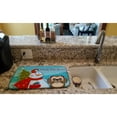 thumbnail image 2 of Carolines Treasures BB1869DDM Snowman with Chocolate Brown Shih Tzu Dish Drying Mat 14 x 21" multicolor, 2 of 7
