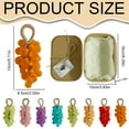thumbnail image 3 of Crystal Grape Soap 1 Rose Gem, Grape Soap On A Rope Handmade Grapes Cluster Shaped Soaps & Body Grapes Bunch Soaps For Shower Hanging For Kitchens Or Bathrooms DIY Home Decor， Freshening, 3 of 7