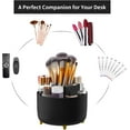 thumbnail image 6 of Desk Organizer - 360-Degree Rotating Pen Holder with 5 Compartments, Art Supply Storage Box Caddy for Office and Home (Black), 6 of 14