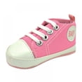 thumbnail image 4 of GYRATEDREAM Baby Girls Boys Canvas Sneakers High-Top Ankle Infant First Walkers Shoes 0-18 Months, 4 of 8