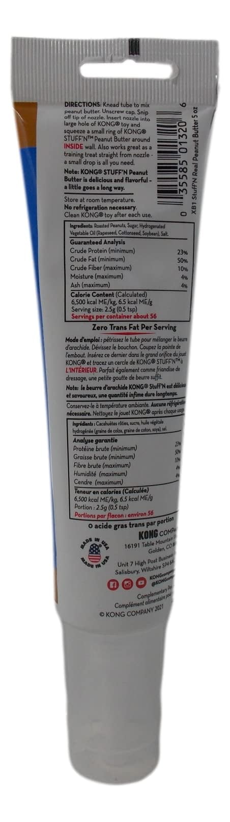 Dog Toy Fill Tubes Stuff'N  2 Flavors - (1) Each: Real Peanut Butter, Sweet Potato Spread & MerlinsMart Zine | Kong