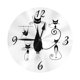 thumbnail image 1 of Reloj de pared con gatos negros por todas partes, silencioso, de 10 pulgadas, estilo rústico retro, decorativo para sala de estar, cocina, hogar, baño y dormitorio, 1 of 7