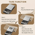 thumbnail image 4 of KIYODEISI Digital Coin Scale 0.01g Accuracy, Jewelers, Pawn Shops, Coin Collectors, Gold & Silver, 500g Capacity Gram Scale, Pocket Size Electronic Smart Scale with Calibration Weight, 4 of 8