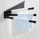 thumbnail image 1 of Toallero Giratorio Moderno De 3 Brazos Giratorios, Estante Plegable Sin Perforaciones, Soporte Colgante Para Toallas De Montaje En Pared Para Baño Inevent HA022921-00, 1 of 7