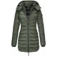 thumbnail image 2 of Winter Warm Cotton Jackets Medium Length Hood Slim Style Jackets Thick Loose Stylish Simple Casual Coat for Women New, 2 of 5