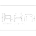 thumbnail image 2 of Manhattan Comfort Miller Fabric Accent Chair in Green/Walnut (Set of 2), 2 of 5