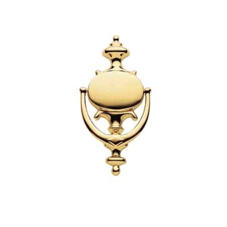 baldwin 0116.003 imperial door knocker, lifetime polished brass