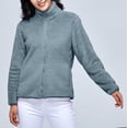 thumbnail image 2 of Niaviben Fleece Sweatshirts for Women Zip Up Sweatshirt Women Winter Hoodies for Women Cotton Sweatshirts for Women Sweatshirt for Women Sweatshirts for Women Trendy Ladies Winter Coats Blue 1 M, 2 of 5