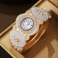 thumbnail image 3 of New Oval Diamond Decorated Bracelet Flower Leaf Diamond Women's Quartz Watch, 3 of 5