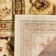 thumbnail image 4 of SAFAVIEH Lyndhurst Victoria Traditional Floral Area Rug, Ivory, 6' x 6' Square, 4 of 7