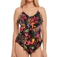 thumbnail image 2 of Magicsuit BLACK/MULTI Oasis Rita Wire Free Tankini Swim Top, US 8, 2 of 5