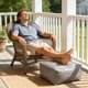 thumbnail image 5 of 45 x 45 x 15cm Lazy sofa with footstool opening for storage, 5 of 6
