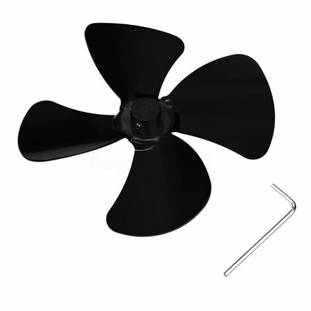

Kmxyo Aluminum Alloy Blades Leaf for Stove Fan Log Burning Fireplace Accessories