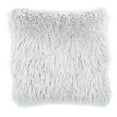 thumbnail image 2 of Safavieh Shag 20" x 20" Glam Polyester Decorative Pillows, Metallic Silver (Set of 2), 2 of 5