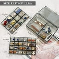 thumbnail image 4 of Yapicoco Transparent Acrylic 3 Layer Travel Jewelry Box, 4 of 8