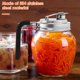 thumbnail image 2 of Duety Mason Jar Tapas de Pico Abatible Tapa de Pico de Acero Inoxidable con Asa Tapa de Pico de Diseño Antideslizante Buen Sello Tapa de Pico Fácil de Usar Adecuada para Frascos de Albañil, 2 of 8