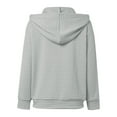 thumbnail image 5 of Lixiuxyad Zip up Jackets Women's Zippered Hooded Cardigan Long Sleeved Hoodie Jacket Gray, 5 of 5