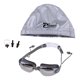 thumbnail image 2 of Hombres Mujeres Gafas de Natación Antiniebla Gafas con Estuche + Gorro de Natación + Clip Nasal + Tapones para Los Oídos Gris Macarena Gafas de natación, 2 of 8