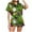 Green, variant on Halloween Sexy Pajama Set for Women Pumpkin Graphic Short Sleepwear Button Down 2 Piece Lounge Pjs Sets for Women Beige