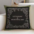thumbnail image 4 of Fiudx Funda de Almohada con Estampado de Hojas, Juego de Fundas de Cojín de Algodón, Decoración para Sofá Cama, Suave y Duradera, para Uso En Interiores y Exteriores, Regalo para Familiares y Amigos., 4 of 5