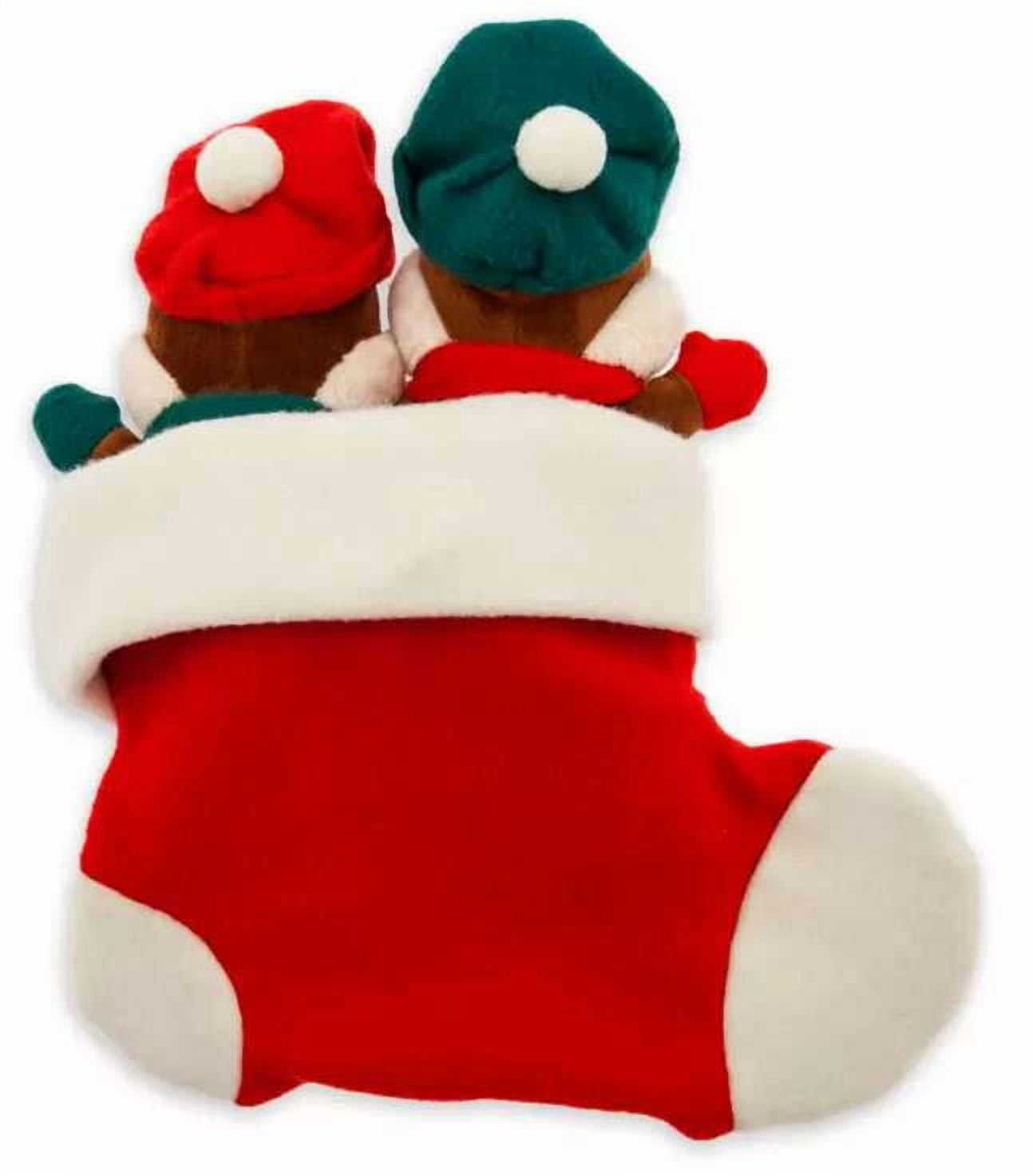 Disney Chip 'n Dale Duo in Santa Stocking Christmas Holiday Plush New with Tag