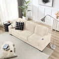 thumbnail image 2 of S-HOME 83.86" 3-Seater Corduroy Sofa in Modern Design Perfect for Living Room Bedroom Office, 2 of 11