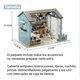 thumbnail image 4 of Casita Para Muñecas Casa Diy Con Muebles Led Miniatura Perro, 4 of 5
